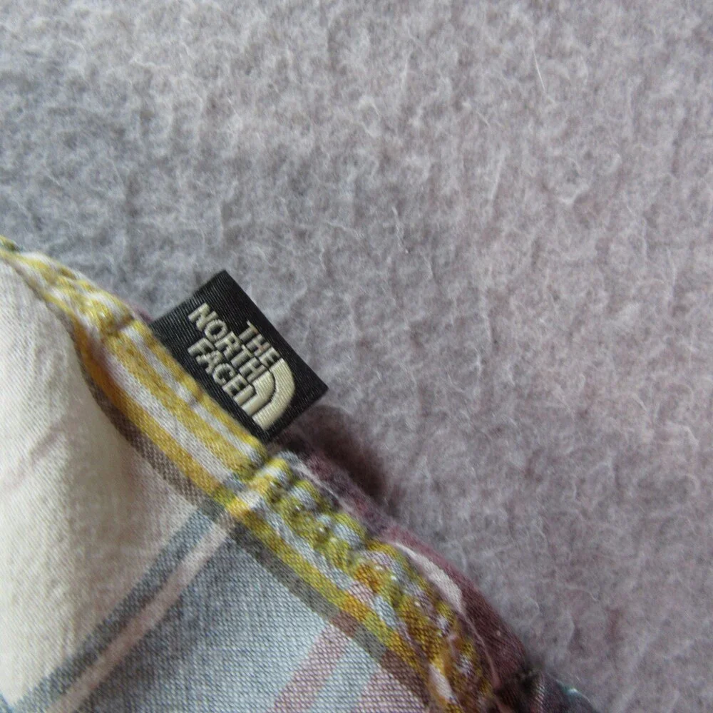 The North Face Mens Shirt L Multicolored Plaid Button Up Short Sleeve Cotton‎